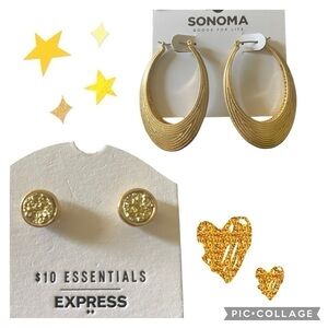 NWT-TWO PAIRS OR EARRINGS-SONOMA & EXPRESS